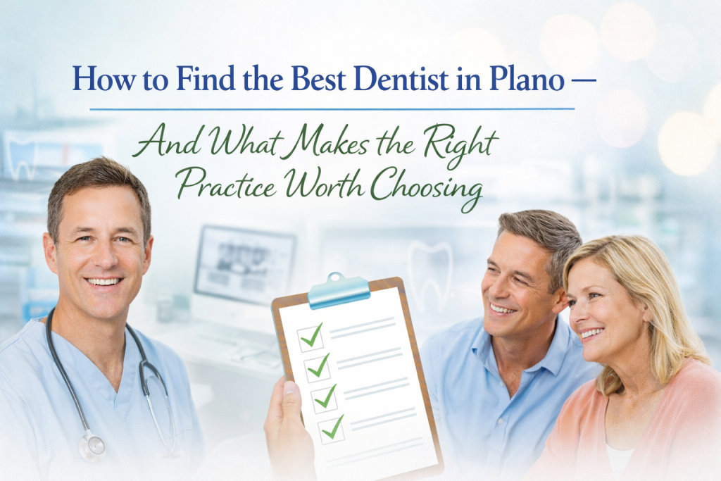 Best dentist in Plano TX greeting a family at Haight Family Dentistry on Preston Road"